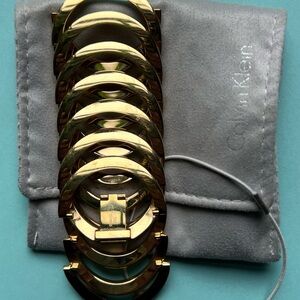 Calvin Klein Circular Gold Bracelet